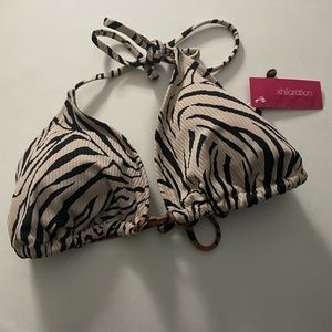 Zebra Bathing Suit top